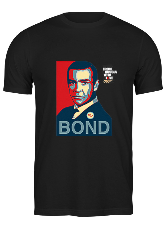 

Футболка мужская Printio James bond черная M, Черный, James bond