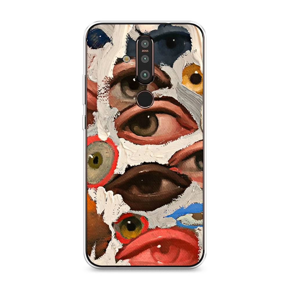 

Чехол Awog "Глаза масляная живопись" для Nokia X71