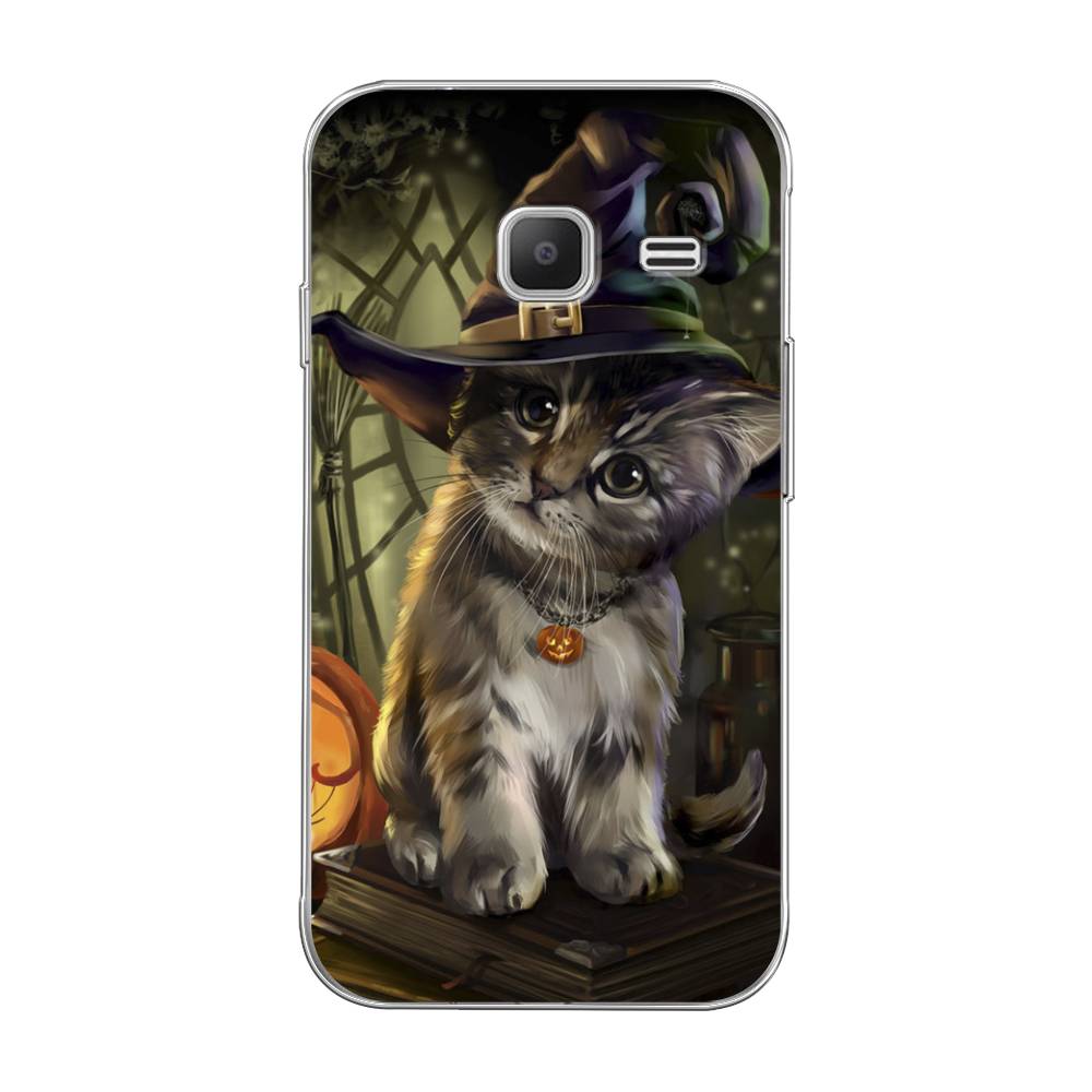 

Чехол Awog на Samsung Galaxy J1 mini 2016 / Самсунг J1 mini 2016 "Кот на Хэллоуин", 22250-2