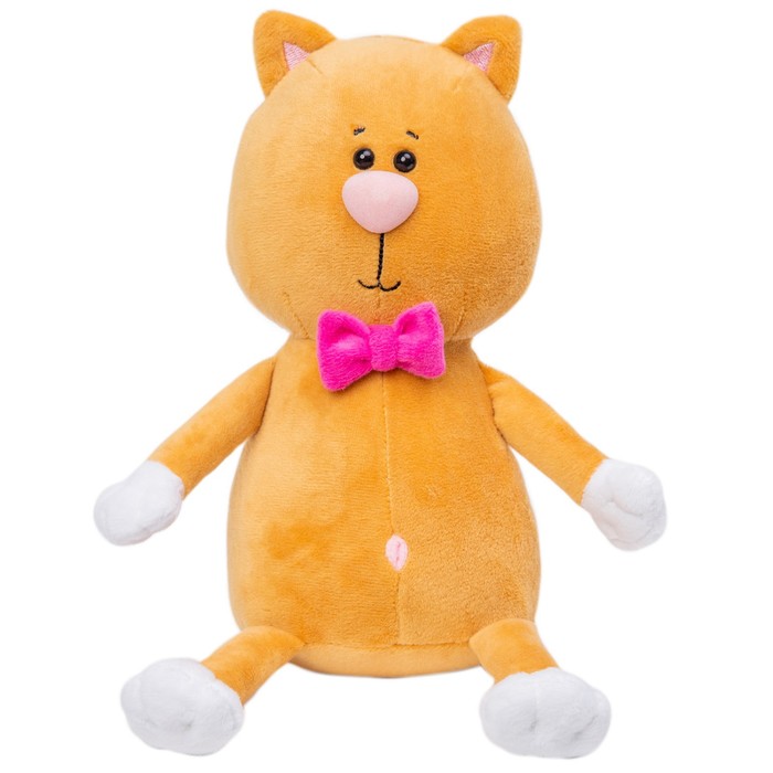 фото Мягкая игрушка кот томас рыжий с бантиком, 20 см 272/20/рк36 kult of toys