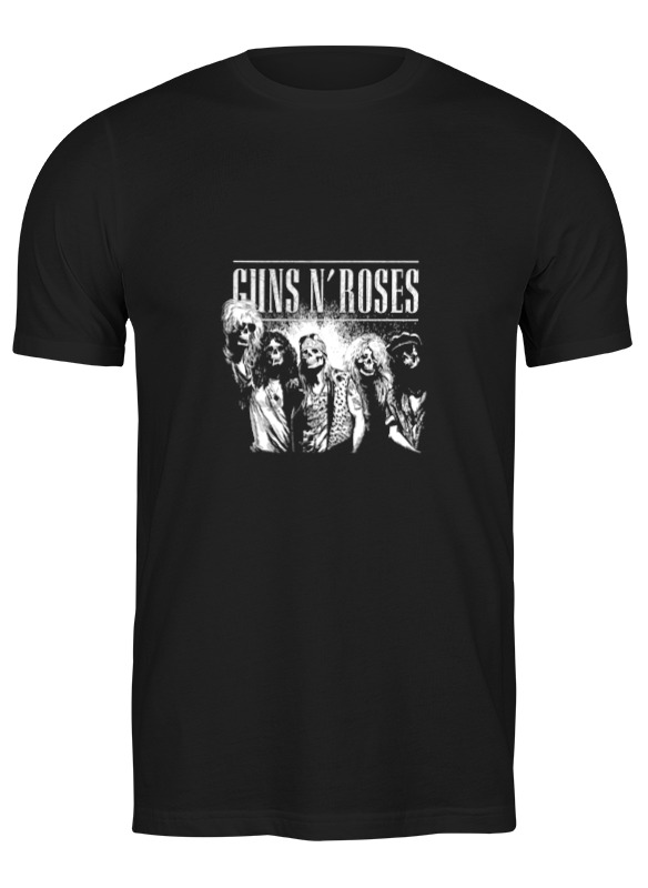 

Футболка мужская Printio Guns n' roses черная M, Черный, Guns n' roses