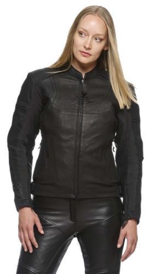Куртка Sweep Chicane 2 кожаная женская, черная, 36