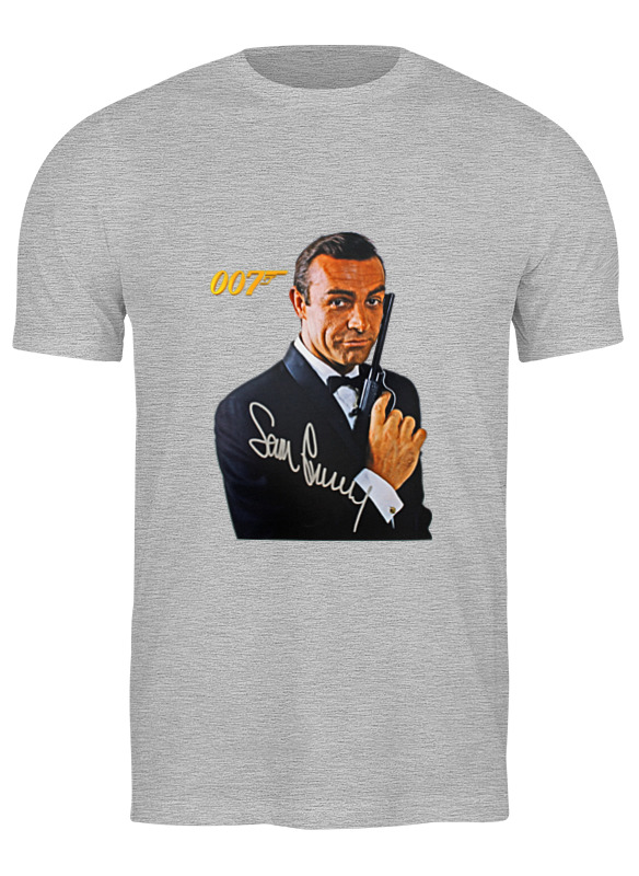 

Футболка мужская Printio James bond серая M, Серый, James bond