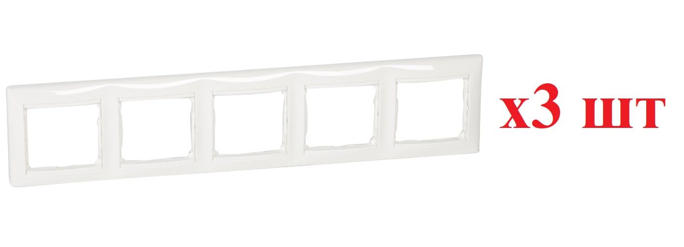 

Legrand Valena Бел Рамка 5-ая гориз 774455 (3шт), Белый, Valena Classic_Вертикальная_Горизонтальная