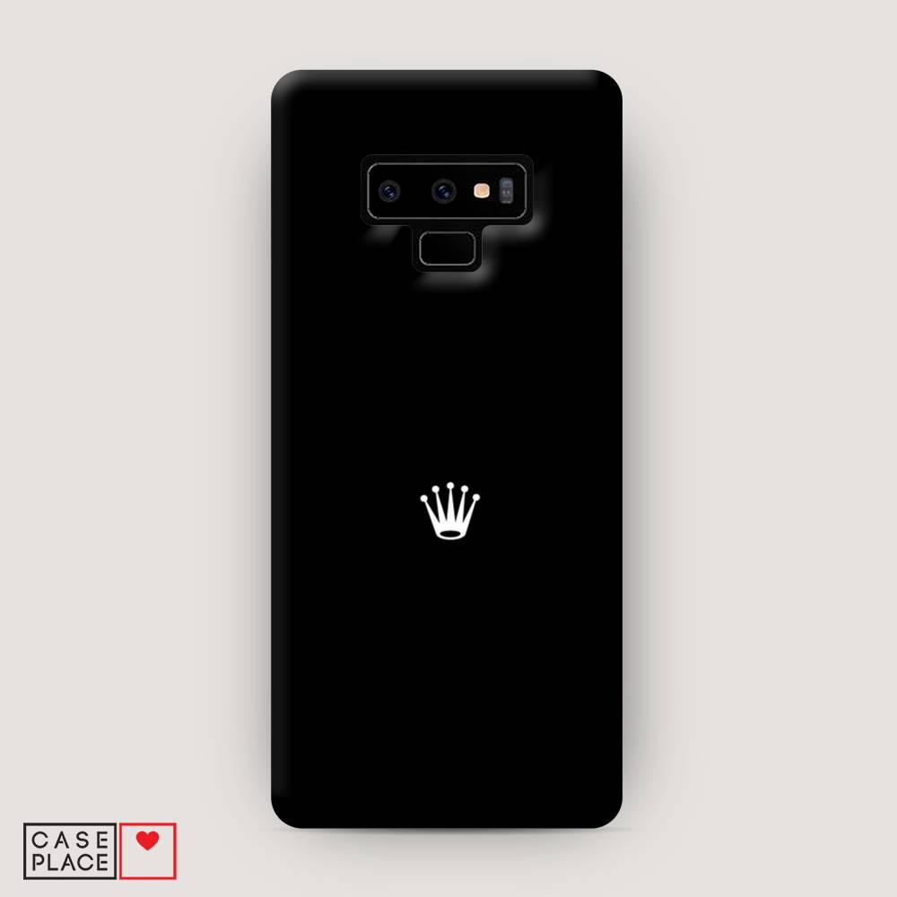 фото Чехол awog "белая корона на черном фоне" для samsung galaxy note 9