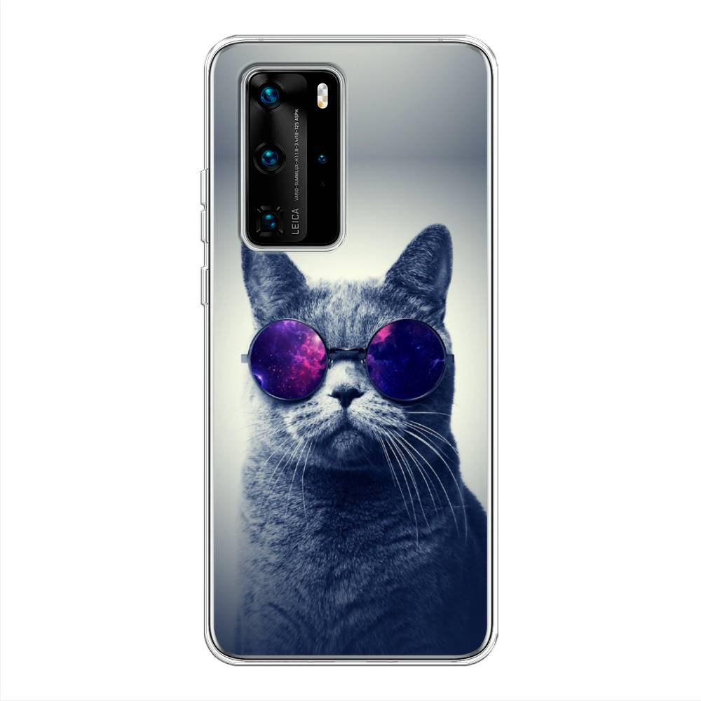 

Чехол Awog на Huawei P40 Pro "Космический кот", Красный, 610950-1