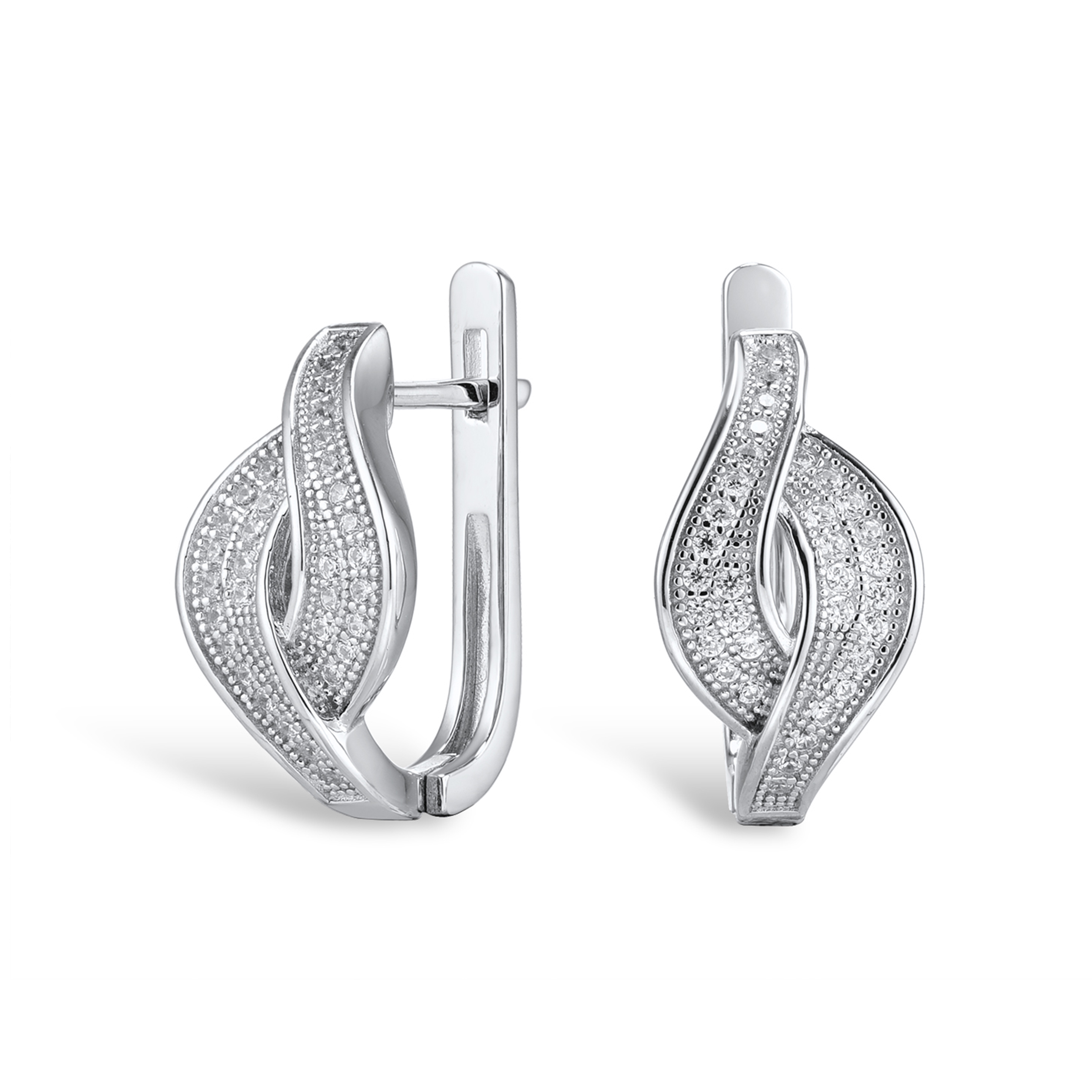 

Серьги из серебра VALTERA 114925, циркон, 114925