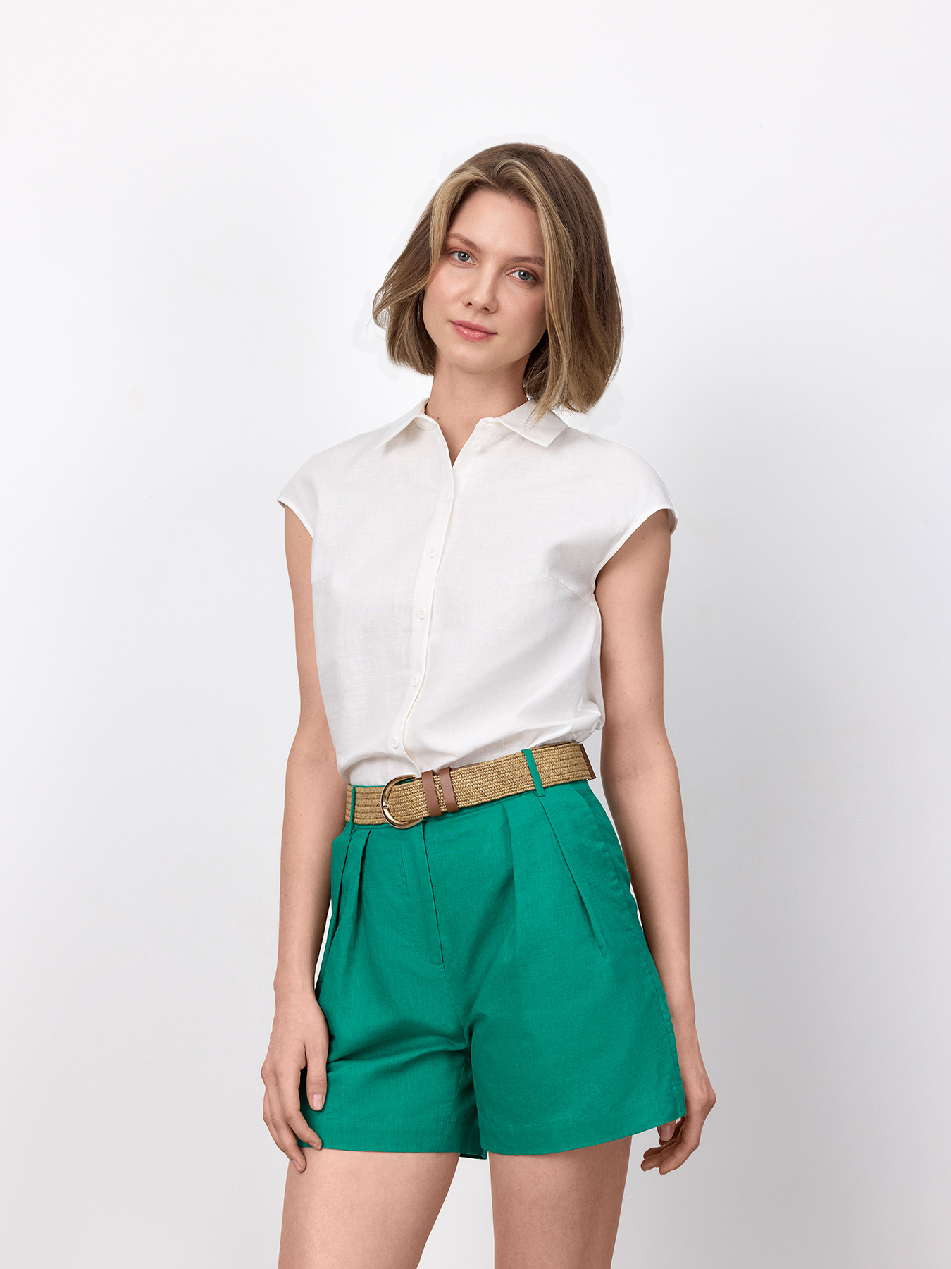 

Шорты женские Just Clothes 000000526 зеленые 42 RU, Зеленый, 000000526
