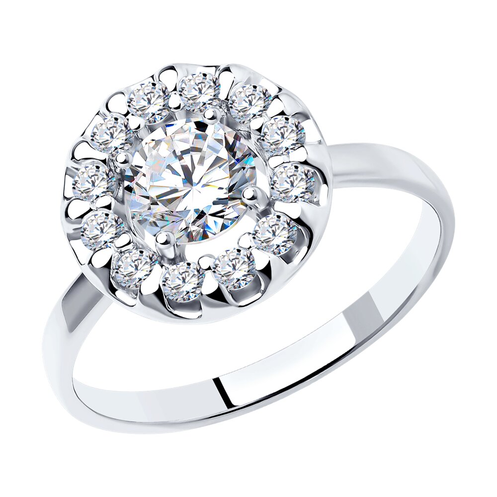 

Кольцо из серебра р. 16,5 SOKOLOV 94013561, фианит, 94013561