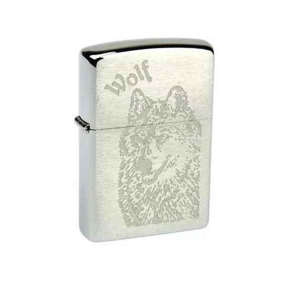 

Бензиновая зажигалка Zippo Wolf Brushed Chrome, Серебристый, Wolf Brushed Chrome