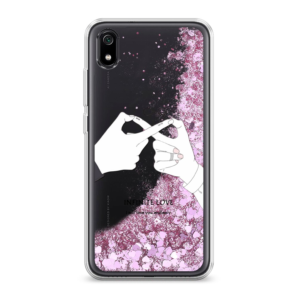 

Жидкий чехол с блестками "Любовь навсегда" на Xiaomi Redmi 7A, 35494-1