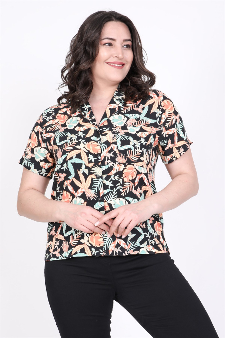 

Рубашка женская My Line Moda 869 разноцветная 44 RU (товары доставляются из-за рубежа), 869