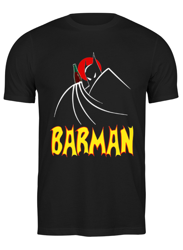 

Футболка мужская Printio Barman черная M, Черный, Barman
