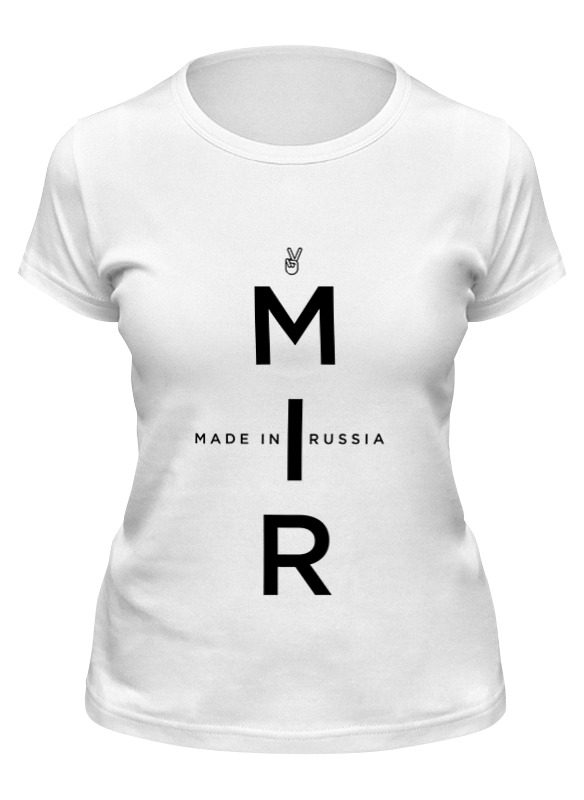 

Футболка женская Printio Мир. made in russia белая XL, Белый, Мир. made in russia