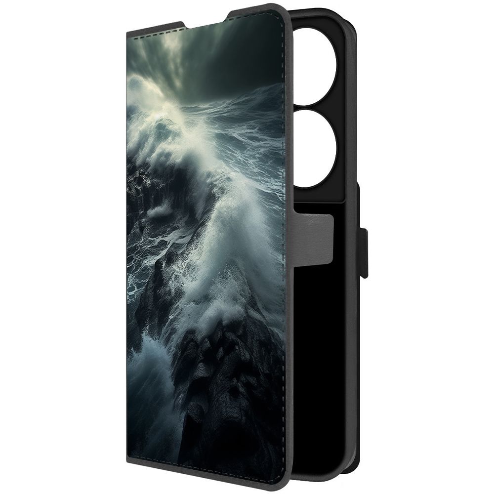 

Чехол-книжка Krutoff Eco Book для Honor X7b Шторм (черный)