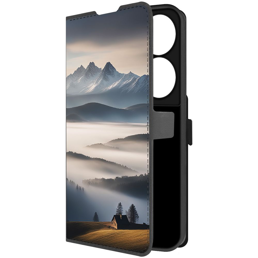 

Чехол-книжка Krutoff Eco Book для Honor X7b Туман (черный)