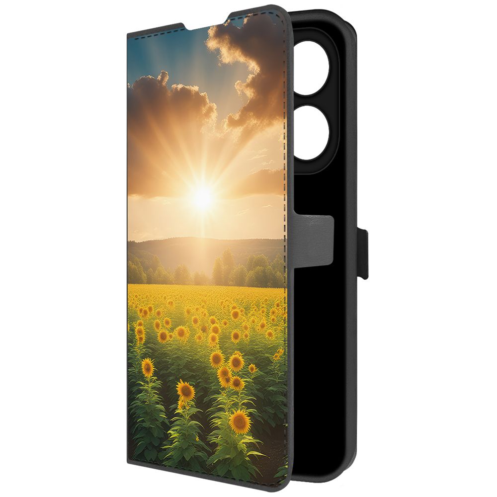 

Чехол-книжка Krutoff Eco Book для Tecno Spark 20 Pro Солнечно (черный)