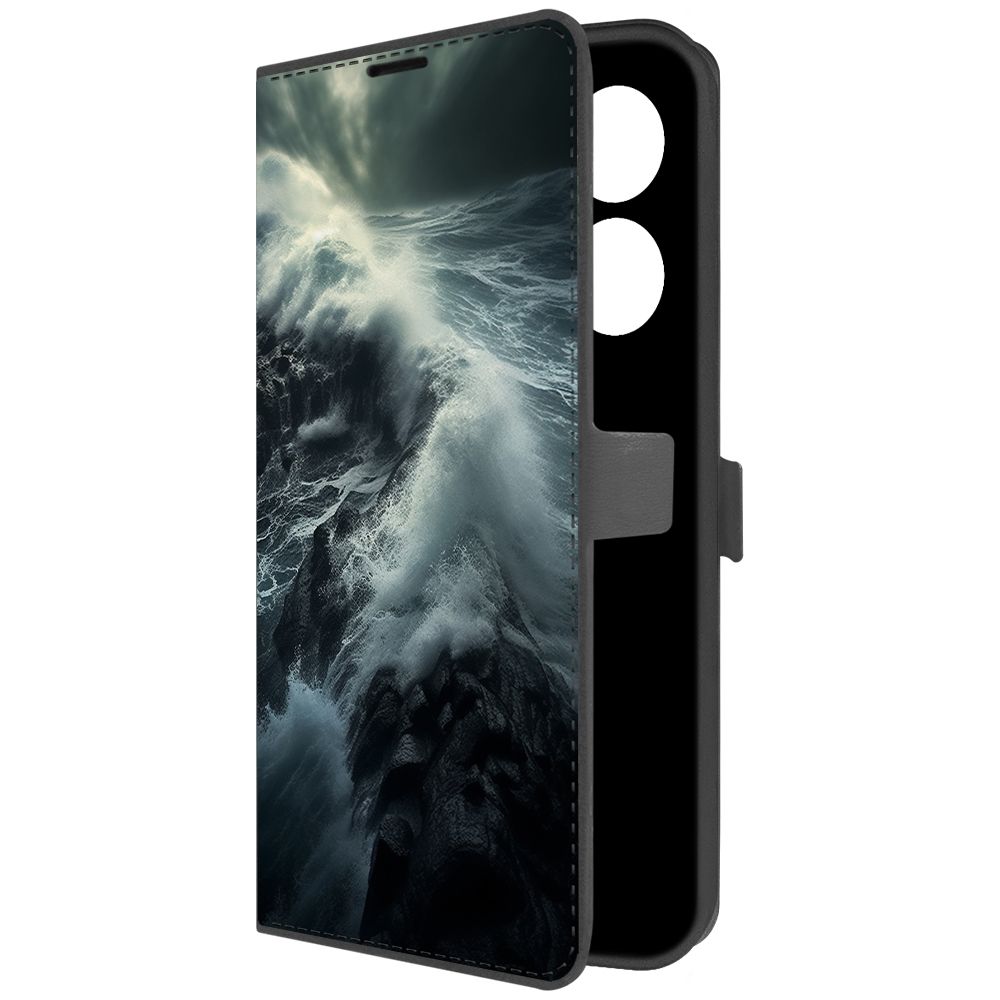 

Чехол-книжка Krutoff Eco Book для Tecno Camon 20 Pro 5G Шторм (черный)