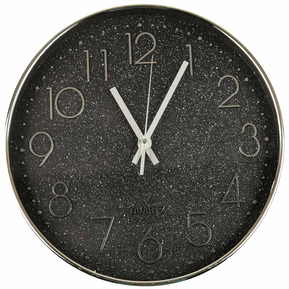 Часы Ladecor 581-971 CHRONO настенные, 29,3x29,3x5 см, 1xAA, цвет черный космос