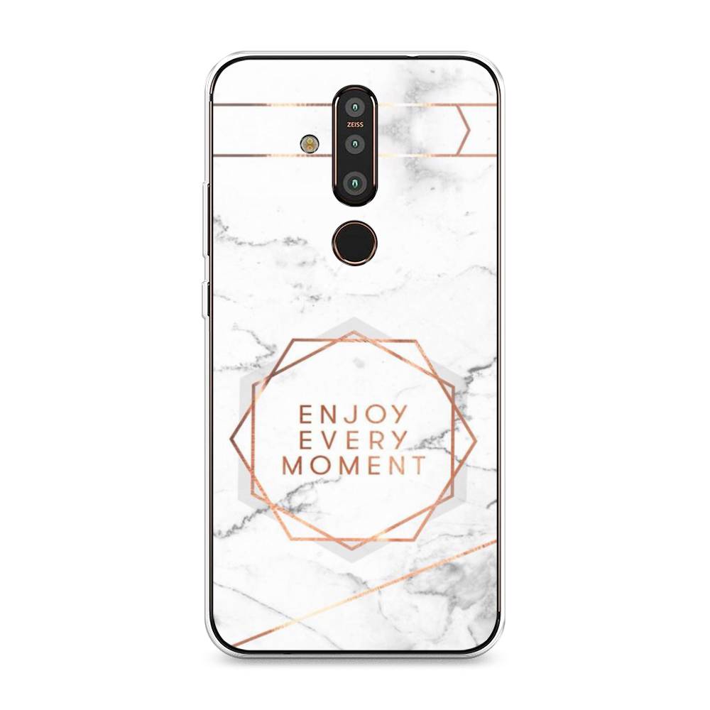 

Чехол Awog "Enjoy every moment мрамор" для Nokia X71
