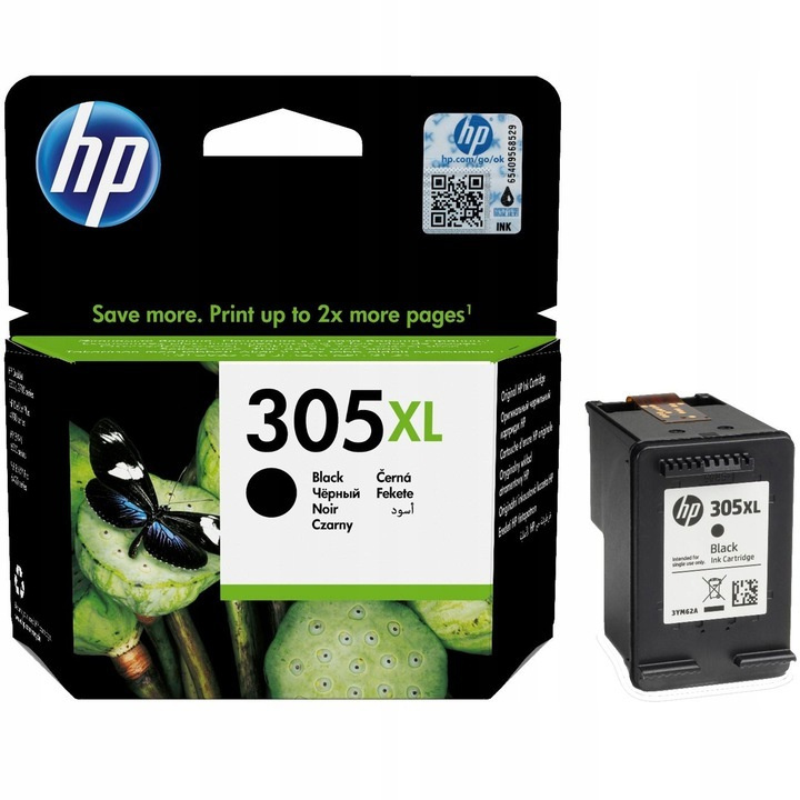 

Картридж HP 305 XL Black, Черный, 305 XL Bk