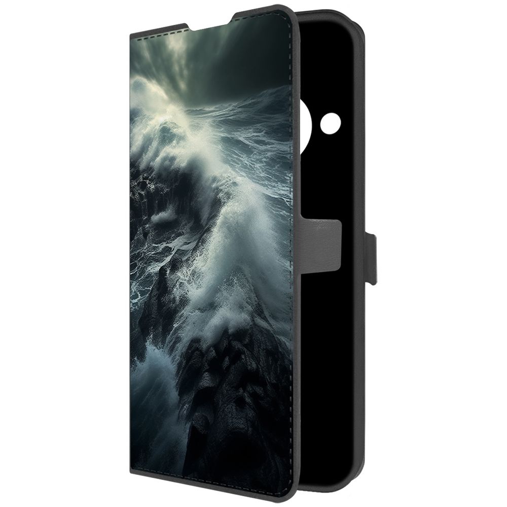 

Чехол-книжка Krutoff Eco Book для Honor X9a Шторм (черный)