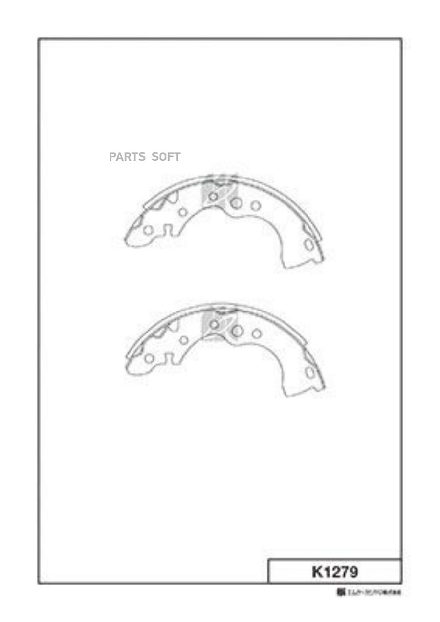 

Колодки барабанные з. \ Nissan Almera Classic 1.6 06> K1279