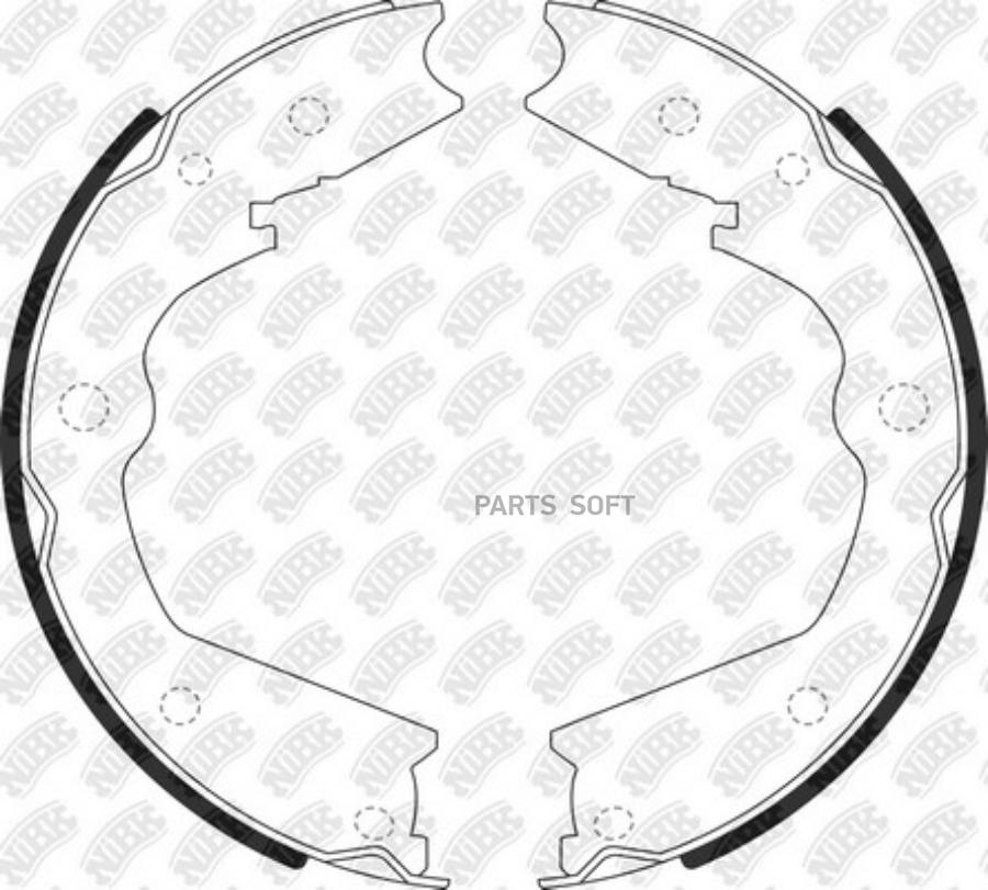 

Колодки барабанные \ Honda Pilot/Acura 3.0-3.7 07-11 FN0690