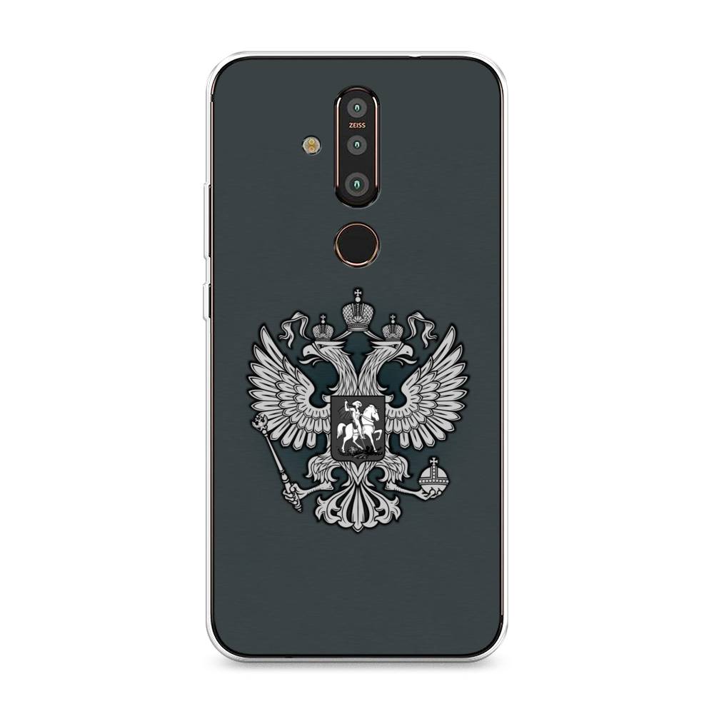 

Чехол Awog "Герб России серый" для Nokia X71