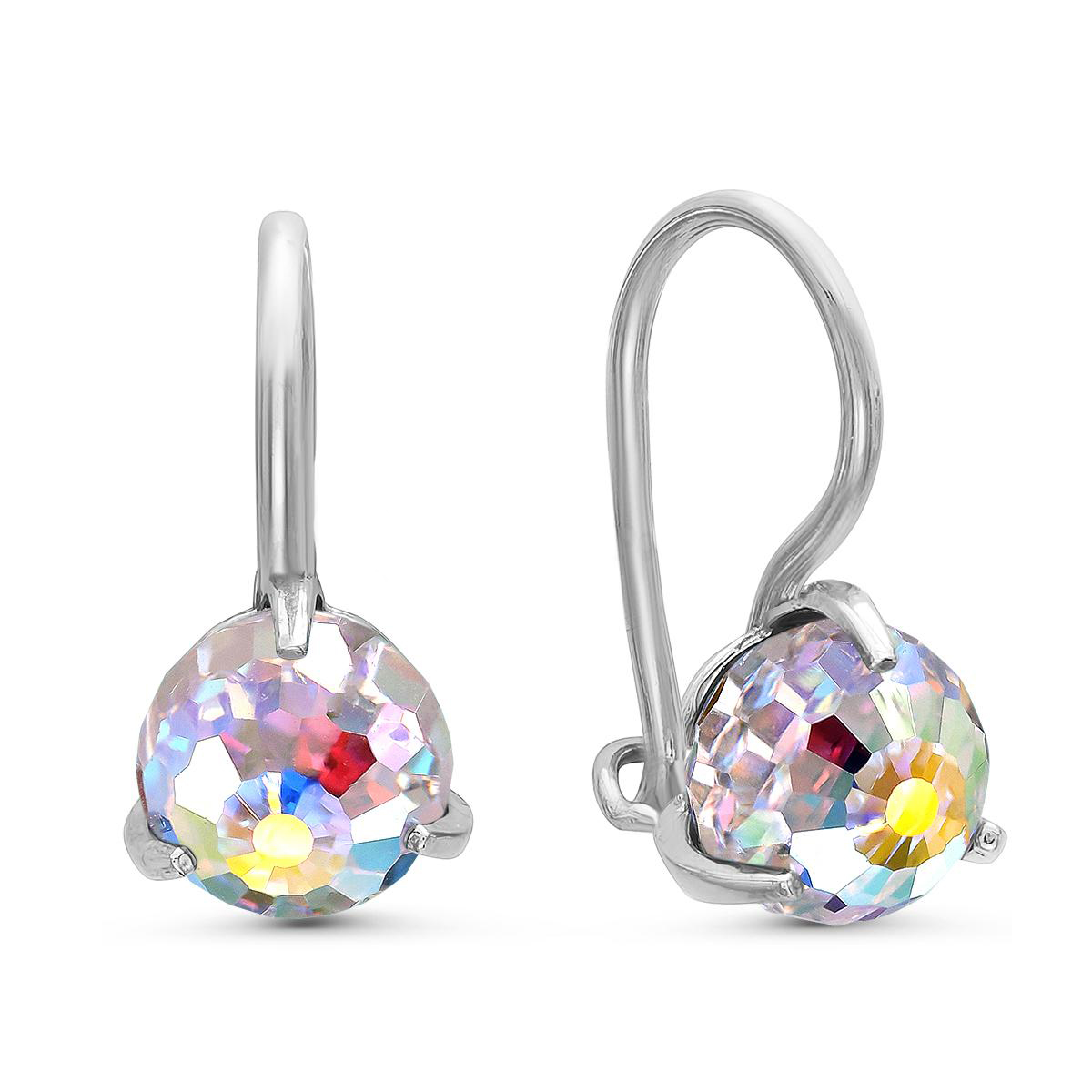 

Серьги из серебра ЯХОНТ Золотой 2699785, кристалл ювелирный, 2699785