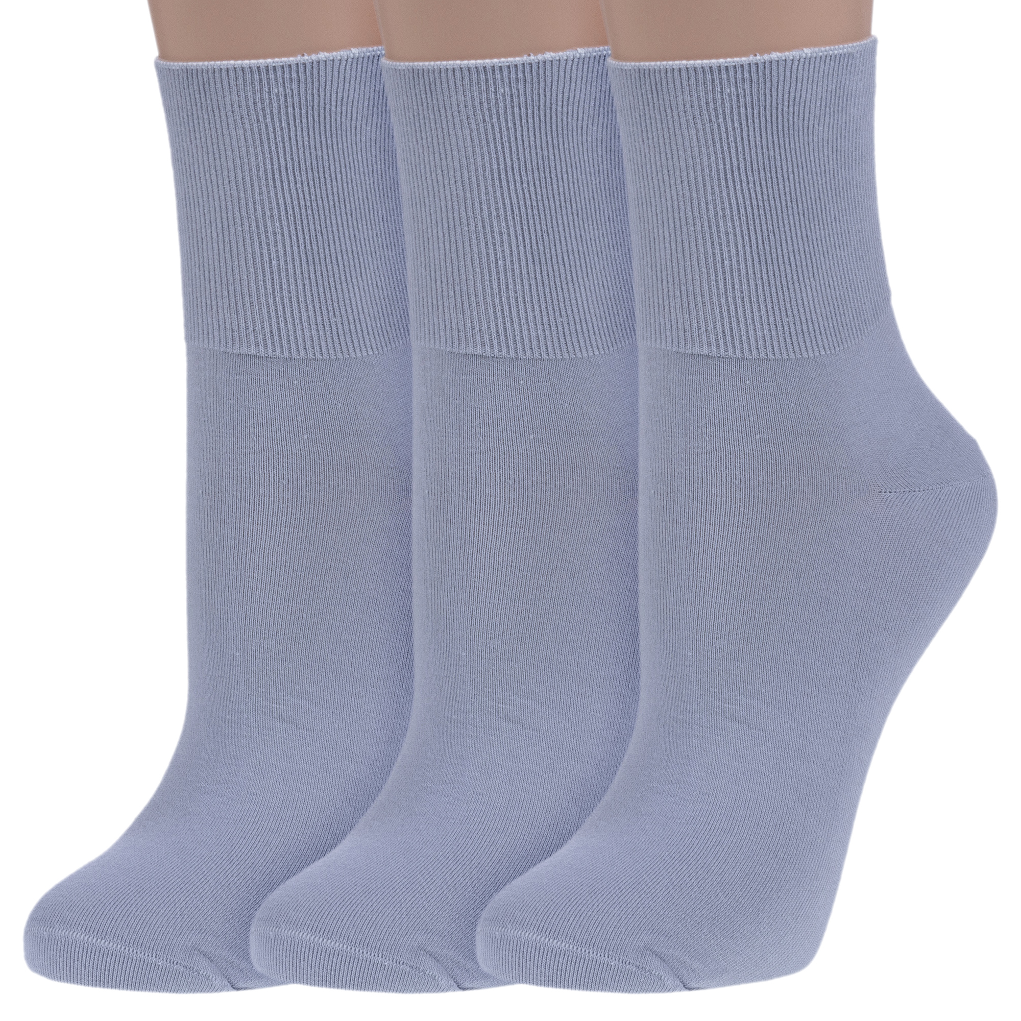 

Комплект носков женских Rusocks 3-Ж-1800 серых 23-25, Серый, 3-Ж-1800