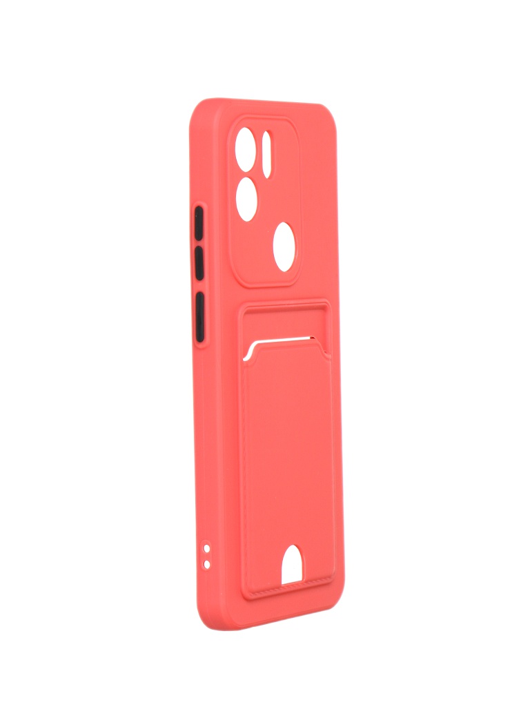 

Чехол DF для Xiaomi Redmi A1+ Silicone с отделением для карты Coral xiCardCase-04, Розовый
