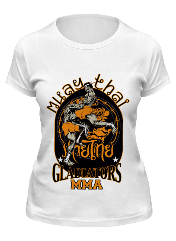 

Футболка женская Printio Muay thai белая 2XL, Белый, Muay thai