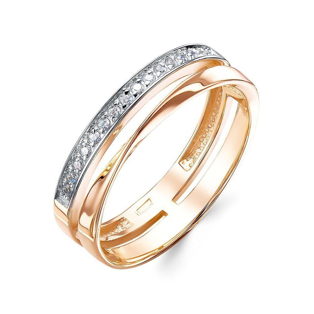 

Кольцо из красного золота р. , 585Gold 301012432, фианит, 301012432