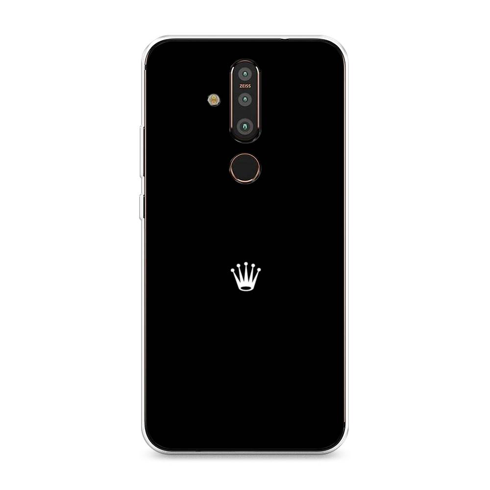 

Чехол Awog "Белая корона на черном фоне" для Nokia X71