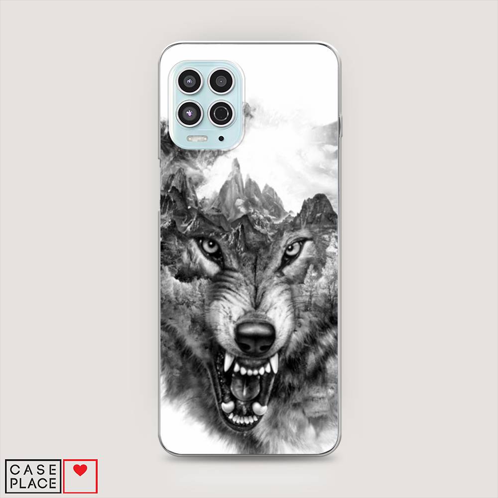 

Силиконовый чехол "Волк в горах" на Motorola Moto G100, 241650-1