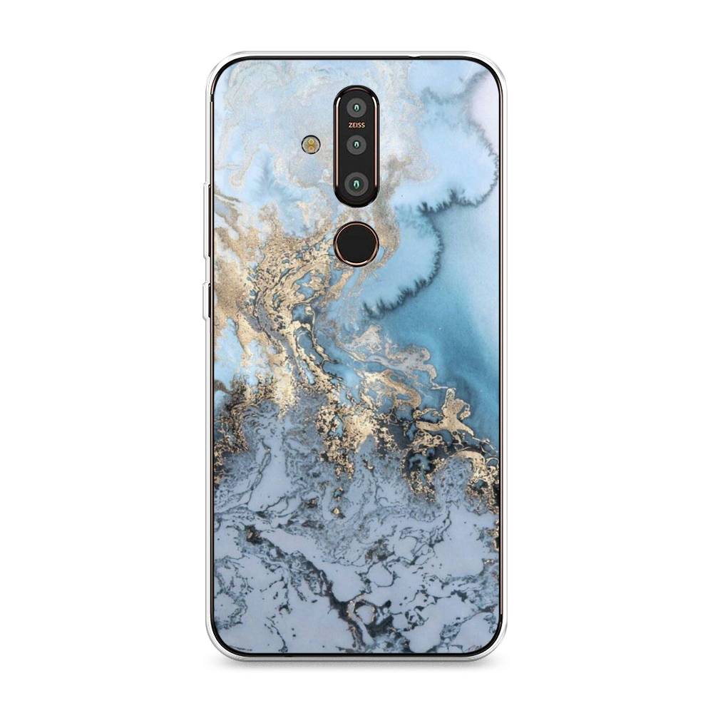 

Чехол Awog "Морозная лавина синяя" для Nokia X71
