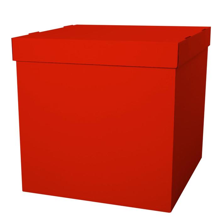 

Коробка для воздушных шаров, Красный, 60*60*60 см, набор 5 шт.