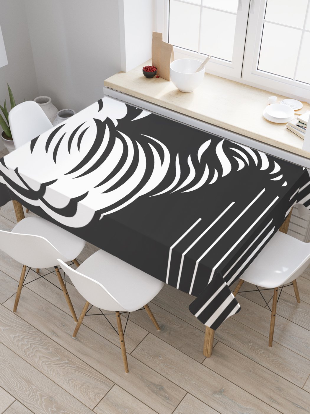 

Скатерть прямоугольная JoyArty "Одинокий смерч" из сатена, 120x145 см, Черный, Одинокий смерч