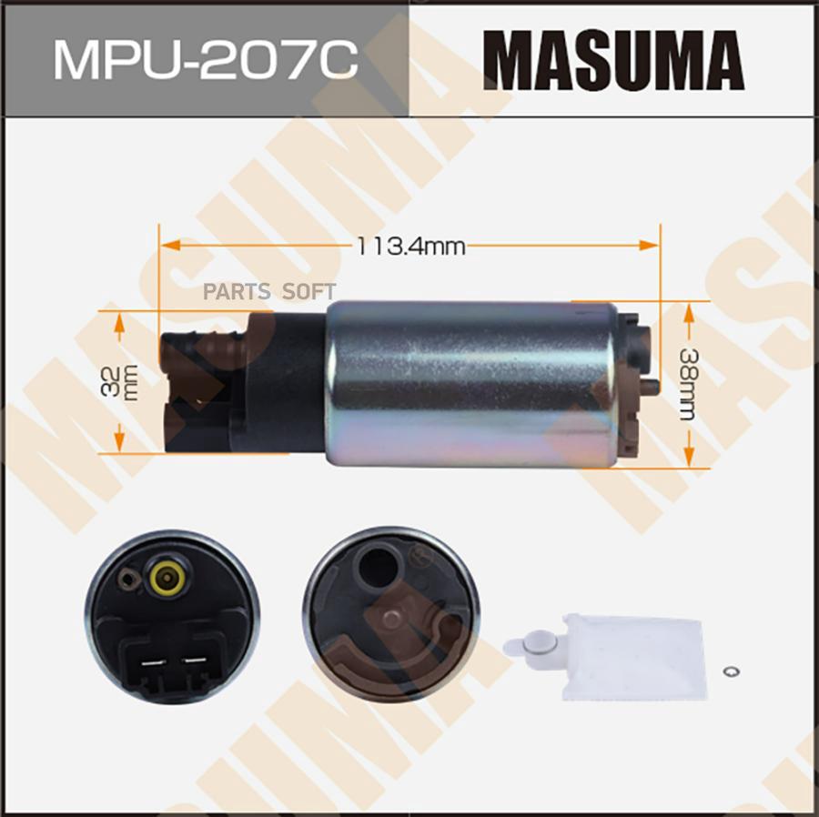 

Бензонасос MASUMA, ALMERA, QASHQAI / N16E, J10E, сетка MPU-040, графитовый коллектор