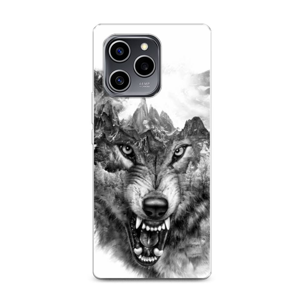 

Силиконовый чехол "Волк в горах" на Honor 60 SE, Разноцветный, 6108050-1