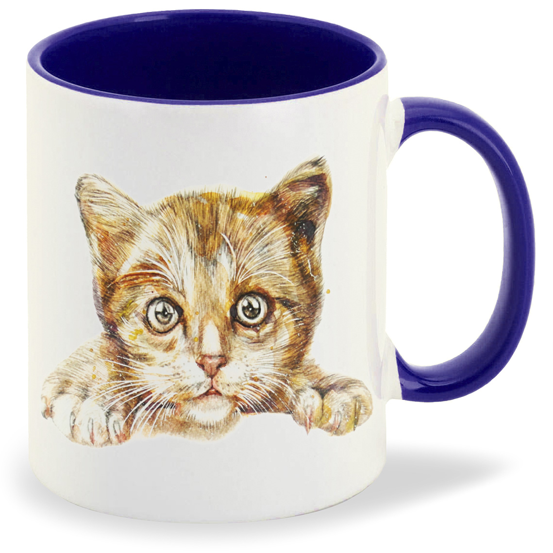 

Кружка CoolPodarok Кот взгляд, Кот взгляд