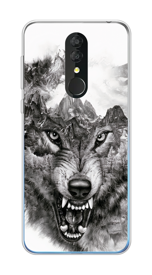 

Чехол Awog на Alcatel 3 5053Y (2019) / Алкатель 3 5053Y (2019) "Волк в горах", Разноцветный, 170550-1