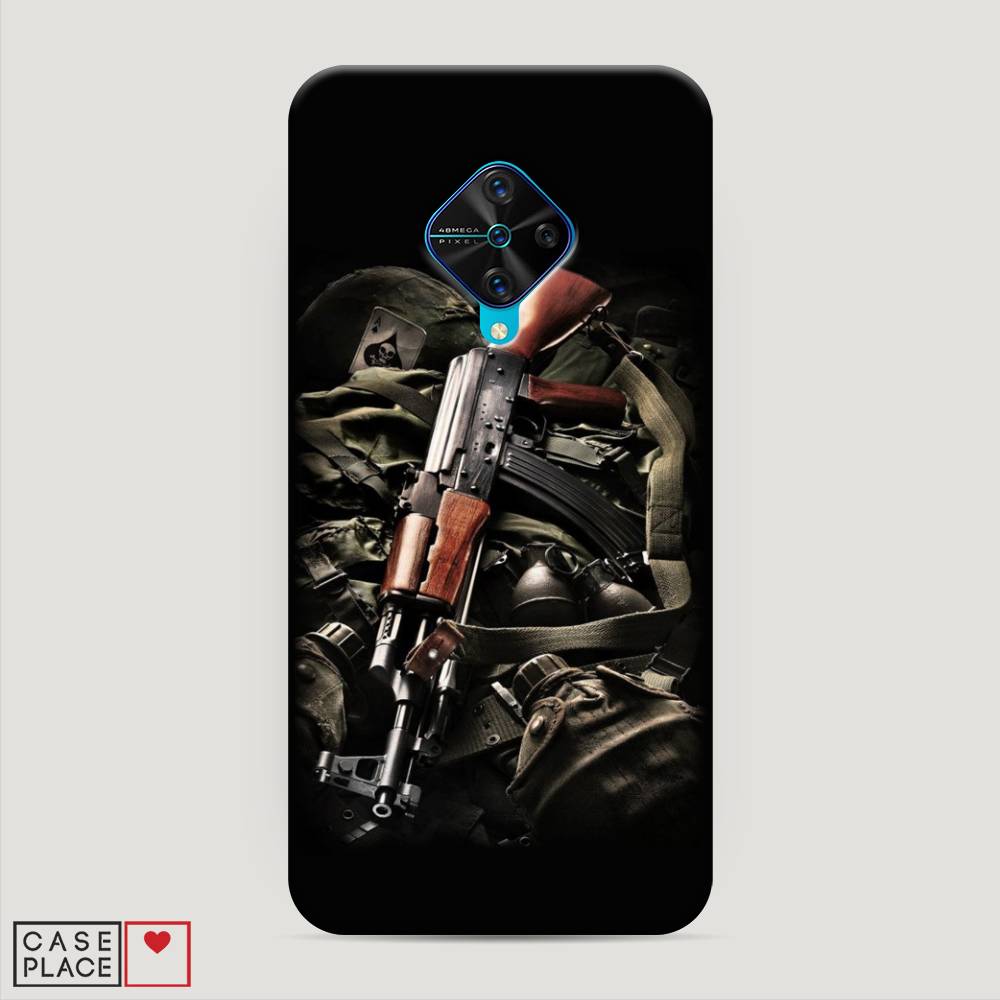 

Пластиковый чехол "Автомат" на Vivo Y9s, 262420-4