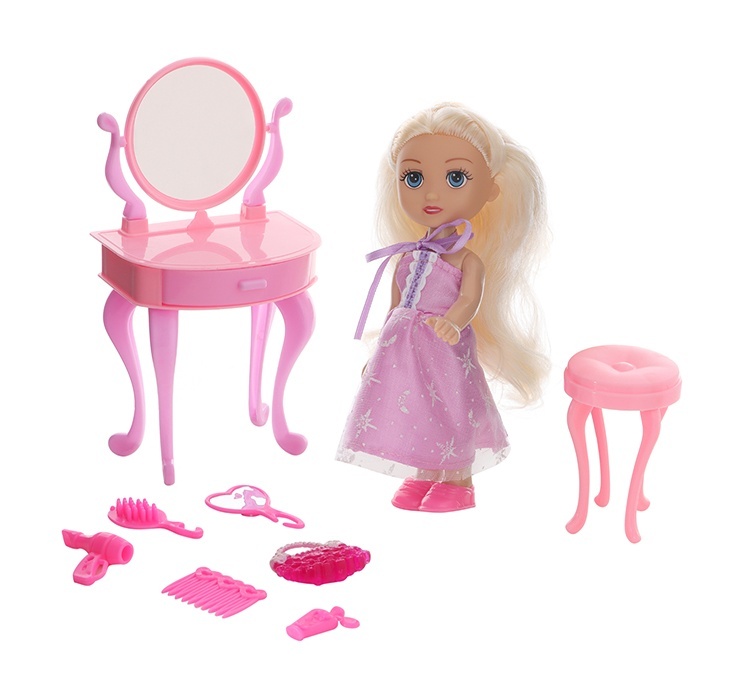Игровой набор с мини-куклой и туалетным столиком K10953
