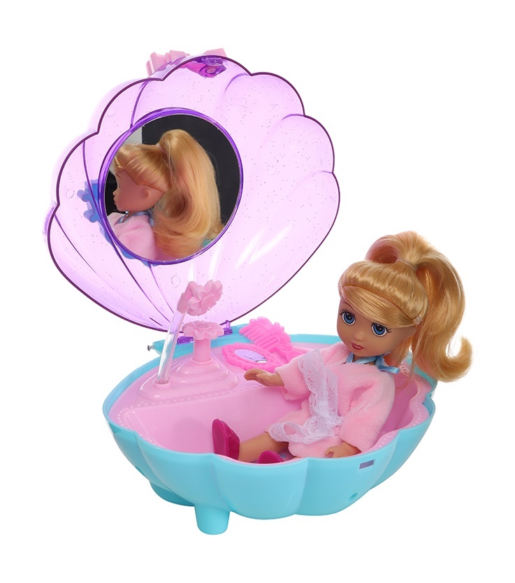 Игровой набор с мини-куклой и ванной-ракушкой K10955