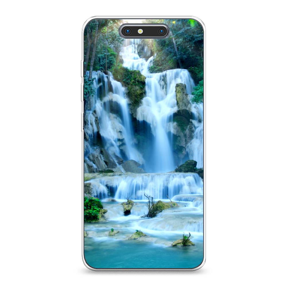 

Чехол Awog на ZTE Blade V8 / ЗТЕ Блэйд V8 "Водопад 8", Разноцветный, 131250-4
