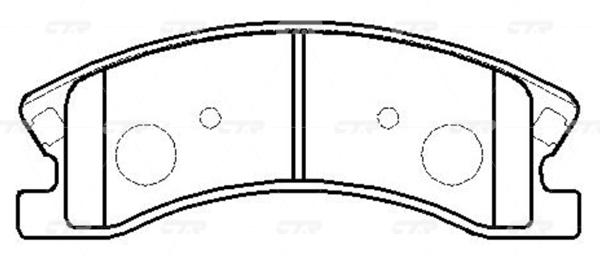 

Тормозные колодки Ctr GK0103