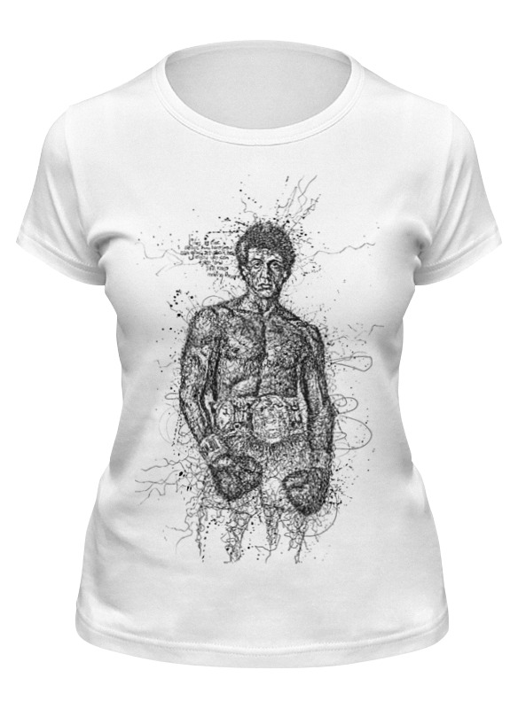 

Футболка женская Printio Rocky белая XL, Белый, Rocky