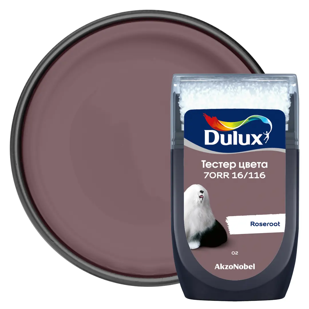 

Тестер краски для стен Dulux 70RR 16/116 Roseroot 30 мл